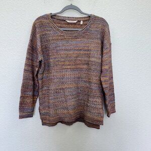 Soft Surroundings Mina Spacedye Knit Pullover Sweater 2ED38 Womens size Medium